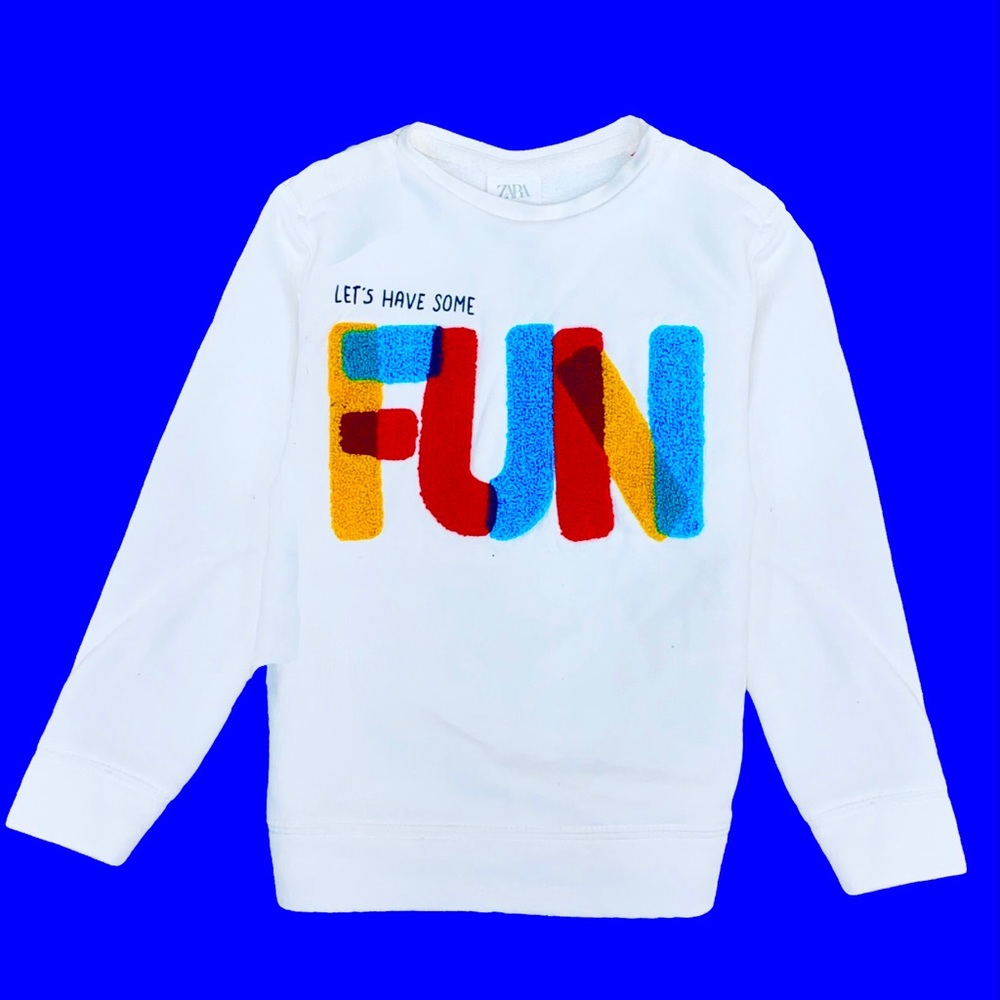 NWT Zara 3D Sweatshirt Kids Sweater Boys Girls Toddler Baby Pullover Gift